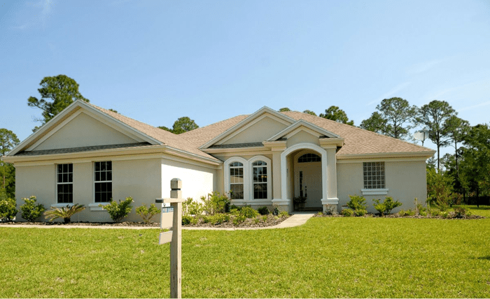 A white house on sale