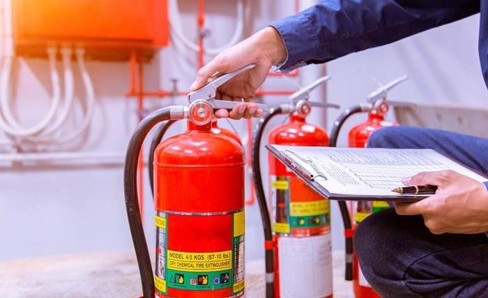 Combining Fire Extinguisher and Emergency Evacuation